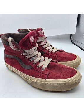 Vans Sk8-Hi MTE Womens Size 6 Biking Red High Top Shoes Camping Hiking Sneakers